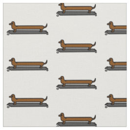 Skateboard Dachshund Stof