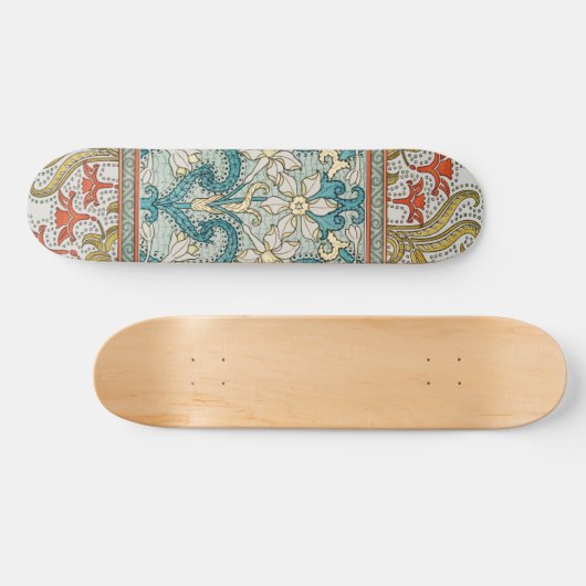Skateboard Daffodique chintz papier peint à fleurs Art nouvea (Horz)