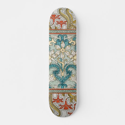 Skateboard Daffodique chintz papier peint à fleurs Art nouvea (Devant)