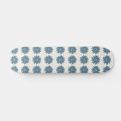 Skateboard Daisy Bleue Et Crème (Horz)