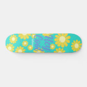 Skateboard Daisy Green Turquoise (Horz)