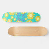 Skateboard Daisy Green Turquoise (Horz)