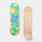 Skateboard Daisy Green Turquoise (Recto)