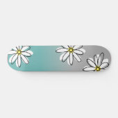 Skateboard Daisy Mochildren Turquoise gris Ombre Doodle (Horz)