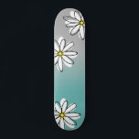 Skateboard Daisy Mochildren Turquoise gris Ombre Doodle<br><div class="desc">Cette conception peut être personnalisée en choisissant l'option personnaliser pour ajouter du texte ou apporter d'autres modifications. Si ce produit a la possibilité de transférer la conception à un autre article, s'il vous plaît assurez-vous d'ajuster la conception pour s'adapter si nécessaire. Contactez-moi à colorflowcreations@gmail.com si vous souhaitez avoir cette conception...</div>