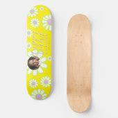 Skateboard Daisy Simple Photo Jaune (Recto)