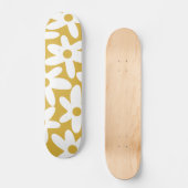 Skateboard Daisy Time Joli Retro Moderne Fleurs dans la mouta (Recto)