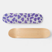 Skateboard Dalmatien Imprimé Violet et Blanc (Horz)