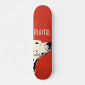 Skateboard Dalmatien rouge (Devant)