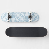 Skateboard Damassé bleu-clair (Horz)