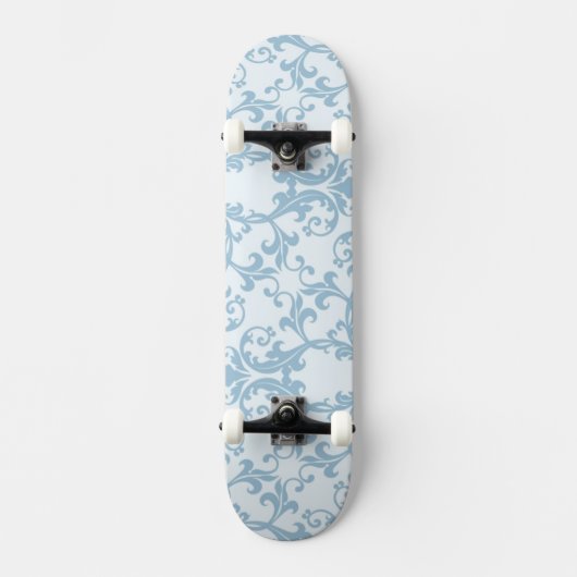 Skateboard Damassé bleu-clair (Recto)