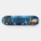 Skateboard Dame pirate personnalisée (Horz)
