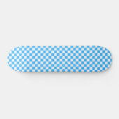 Skateboard Damier bleu clair classique (Horz)