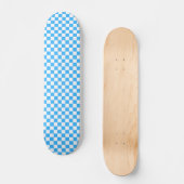Skateboard Damier bleu clair classique (Recto)