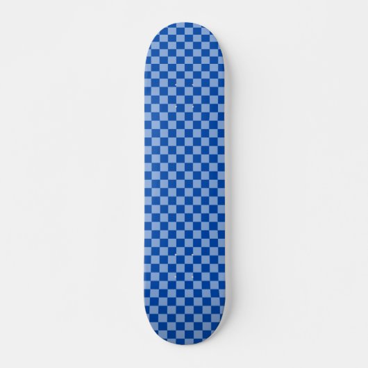 Skateboard Damier Bleu de Cobalt (Devant)