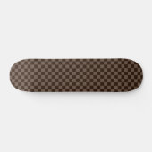 Skateboard Damier Brun foncé et Quincy (Horz)
