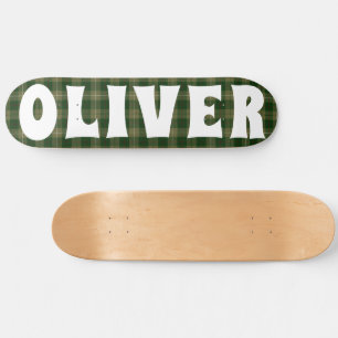 Skateboard damier écossais écossais écossais