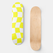 Skateboard Damier jaune (Recto)