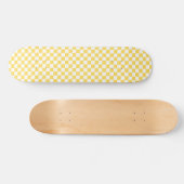 Skateboard Damier jaune visuel classique (Horz)