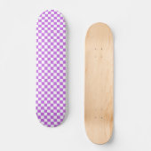 Skateboard Damier magenta visuel classique  (Recto)