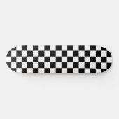 Skateboard Damier noir et blanc (Horz)