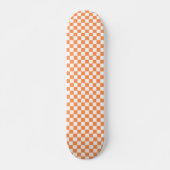 Skateboard Damier orange visuel classique (Devant)