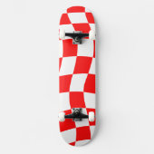 Skateboard Damier rouge (Recto)