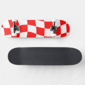 Skateboard Damier rouge (Horz)