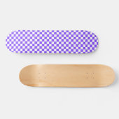 Skateboard Damier violet classique visuel (Horz)