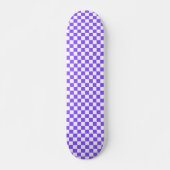 Skateboard Damier violet classique visuel  (Devant)
