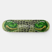 Skateboard Dangereux crocodiles heureux (Horz)