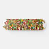 Skateboard Dans la fonte de Noël dans la foule et (Horz)