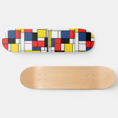 Skateboard Dans la mémoire de Mondrian - plate-forme de patin (Horz)