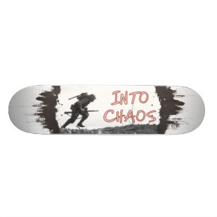 Skateboard Dans le chaos - planche à roulettes de Paul Ison