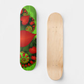 Skateboard Danse Coeurs rouges Moderne Art Abstrait fractal (Recto)