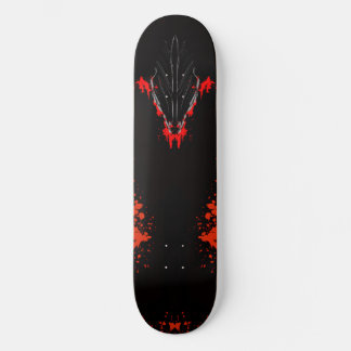 Skateboard Dark Anime Fantasy Crow and Demon Art