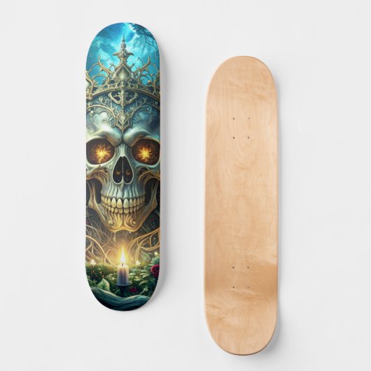 Skateboard Dark Forest Skull (Recto)