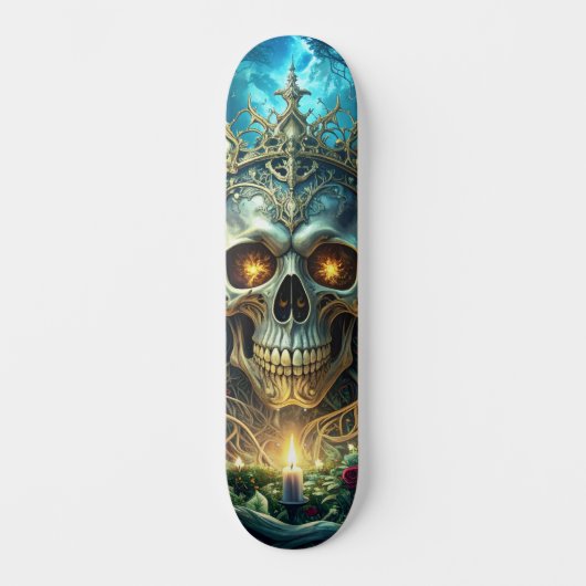 Skateboard Dark Forest Skull (Recto)