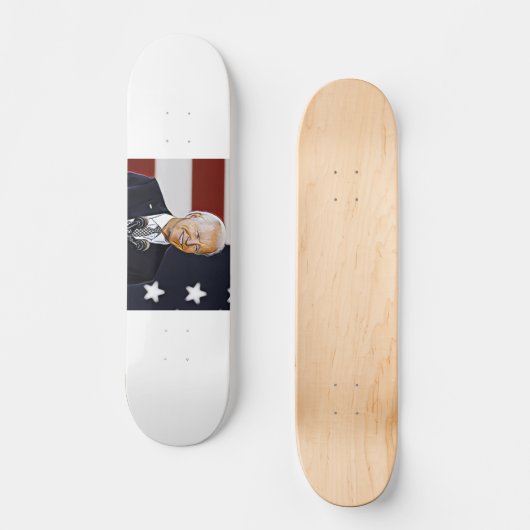 Skateboard d'art Joe Biden (Recto)