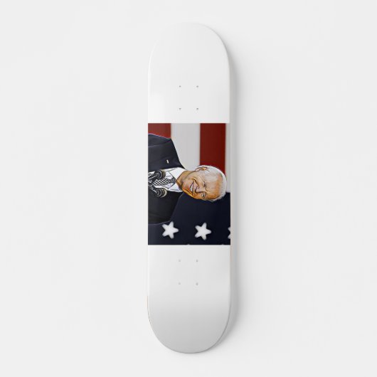 Skateboard d'art Joe Biden (Devant)