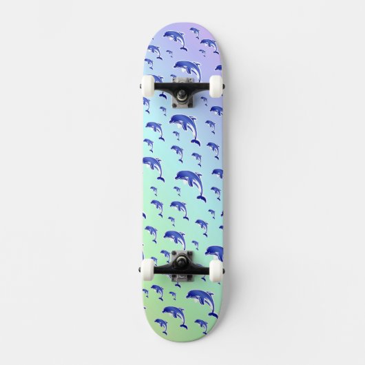 Skateboard dauphin, poisson, nature, aquatique, design, belle (Recto)