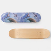 Skateboard Dauphins et oiseaux de plongée (Horz)