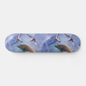 Skateboard Dauphins et oiseaux de plongée (Horz)