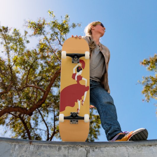 Skateboard de danseuse flamenco (Extérieur 1)