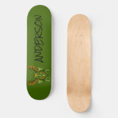 Skateboard de dragon bleu personnalisé (Recto)