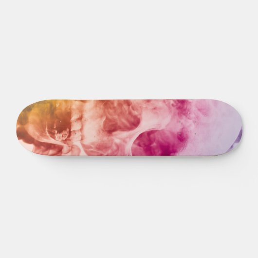 skateboard de fumée dessin d'art personnalisé (Horz)