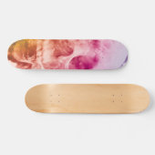 skateboard de fumée dessin d'art personnalisé (Horz)