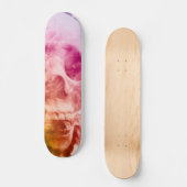skateboard de fumée dessin d'art personnalisé (Recto)