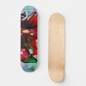 Skateboard de graffiti coloré (Recto)