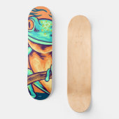 Skateboard de grenouille verte - Skateboards de gr (Recto)
